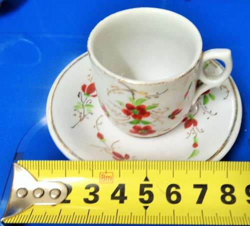 MINIATURE`s -2 X DUO-CERAMIC +JUG LIMOGES  chip