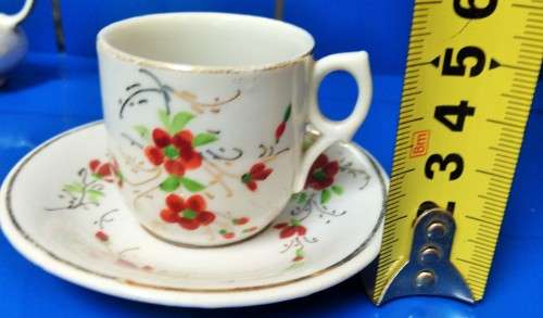 MINIATURE`s -2 X DUO-CERAMIC +JUG LIMOGES  chip