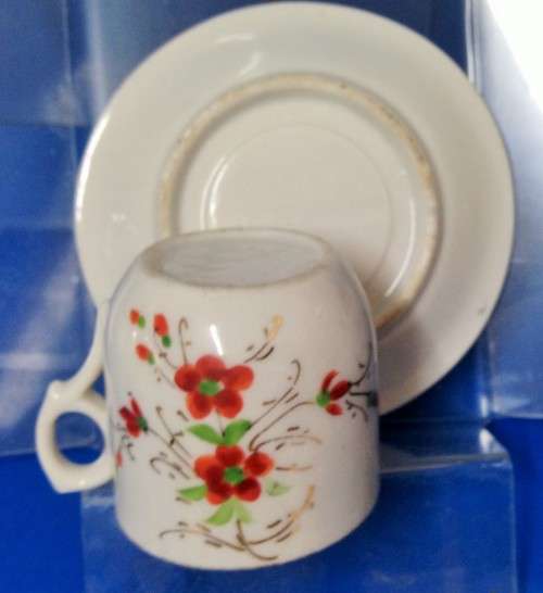 MINIATURE`s -2 X DUO-CERAMIC +JUG LIMOGES  chip