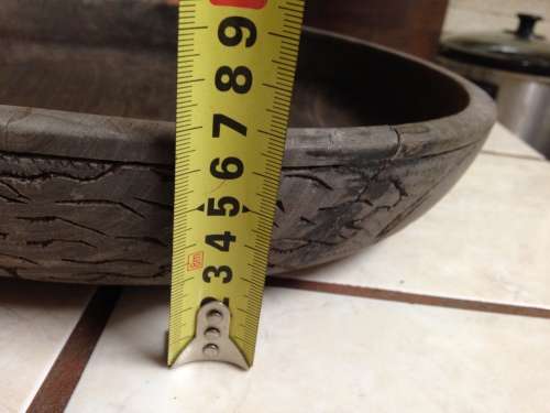 EXQUISITE 3WOOD BOWLS 2 BIG HEAVY CARVED FRIEZE+PLAIN HAS SIEVE rusted!GREAT COUNTRY HOME DECOR!!!!