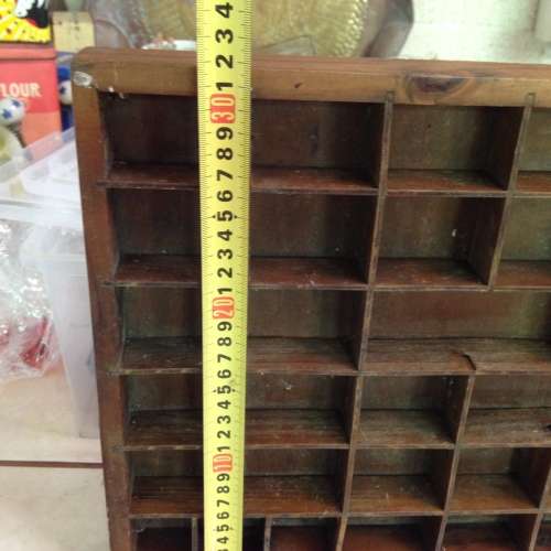 42-Spaces*PRINTER TRAY-OLD WOOD SHOWS WARE!!GREAT COUNTRY HOME DECOR!!L@@K AtmyBUY NOW*NO WAITING