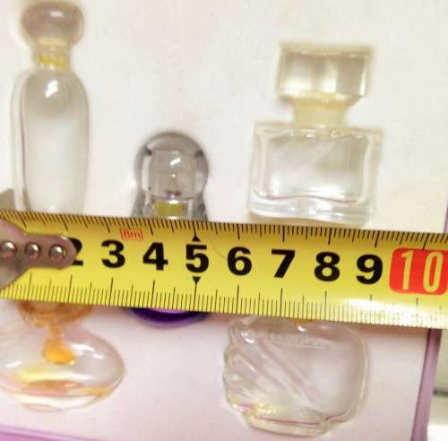 ESTEE LAUDER Box 5 miniature PERFUME BOTTLES *EMPTY LOOK At My BUY NOW LISTINGS NO WAITING