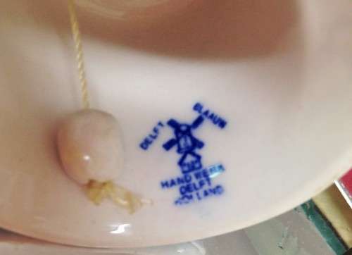 !!BELL-DELFT H.75MM-STAMP -BLAAUW -HAND WERK DELFT HOLLAND !!GREAT COUNTRY HOME DECOR!!!
