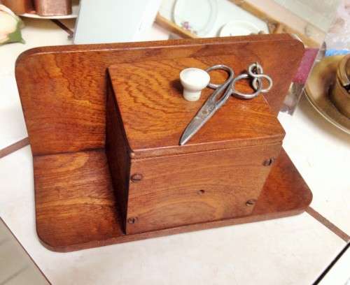 Wood box for String the Scissors Attached Look At My BUy NOW Listings NO WAITING