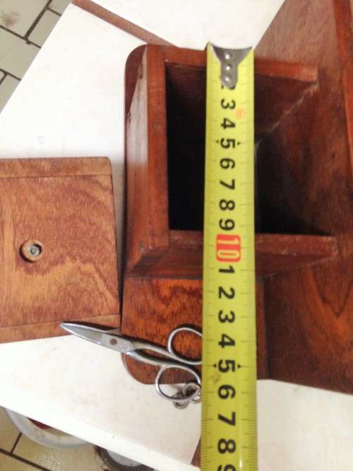 Wood box for String the Scissors Attached Look At My BUy NOW Listings NO WAITING