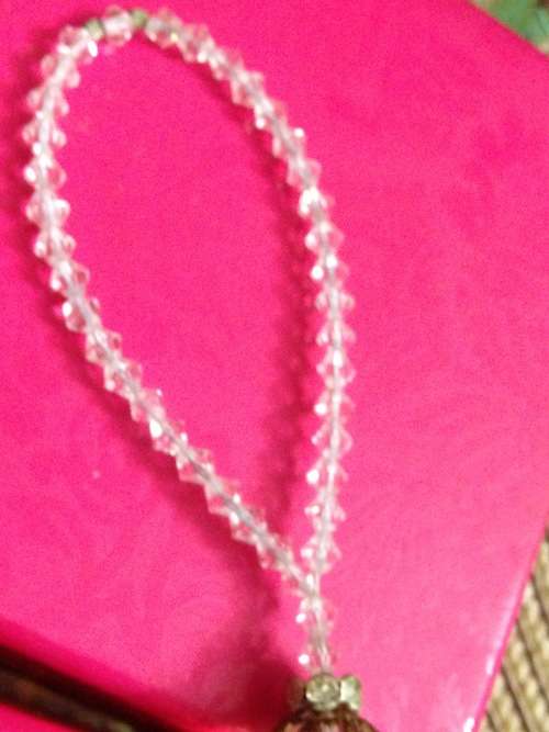 Angel -hanging LOOP HEAD CRYSTALS CUT GLASS *BODY ACRYLIC