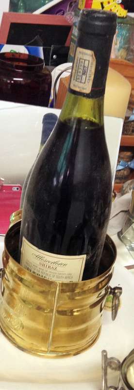 2 Brass Wine coolers LUSTRE WARE*Hand made inCAPE TOWN