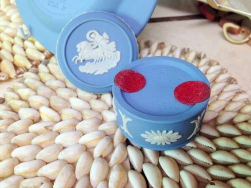 Box Lidded - Pill box WEDGEWOOD Jasper ware LOOK At My BUY NOW LISTINGS NO WAITING