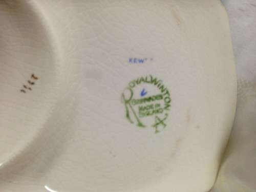 Royal Winton Grimwades CHINTZ PATTERN"Kew"*Tennis Snack set!!!GREAT COUNTRY HOME DECOR !!!