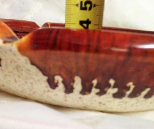 Ashtray -Pottery  26 cm DRIP GLAZE Stipple inside Look at my Buy Now listings No Waiting