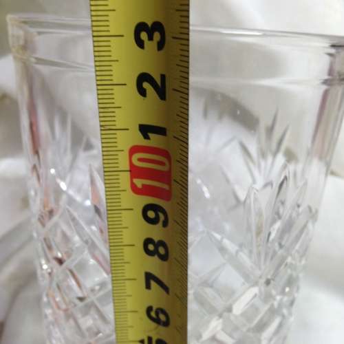 Vase or candle holder or ICE BUCKET CRYSTAL Cut GLASS DIAMOND + FERN