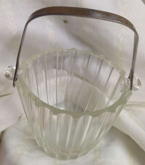 LEAD CRYSTAL ICE BUCKET* POSSIBLY ATLANTIS