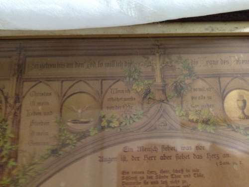 1828 BIRTH CERTIFICATE* WOOD FRAME +GLASS