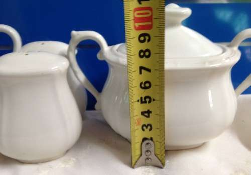 1 MILK Jug Willow pattern+Mikasa DINNER at Eight SUGAR BASIN+lid + 2SALT SHAKERS