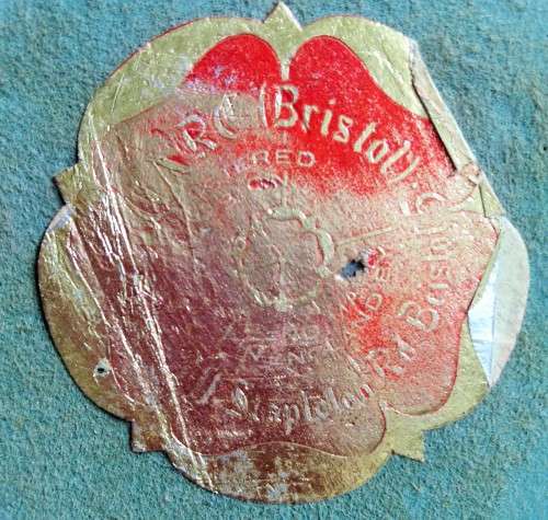 `ARTWARE` BRISTOL UK 3D 30CM PLAQUE CHALKWARE ORIGINAL STICKER+hook to hang
