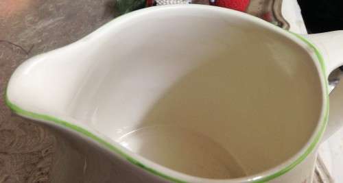 Big custard JUG CHINTZ -ELIJAH COTTON -CRINOLINE LADY  Bone China Staffordshire England some chips