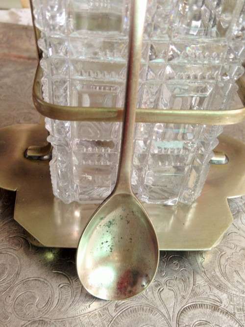 JARin*EPNS HOLDER*VIC FALLS LONG TSPOON!!GREAT COUNTRY HOME DECOR!*L@@K@myBUY NOW*items*NO WAITING