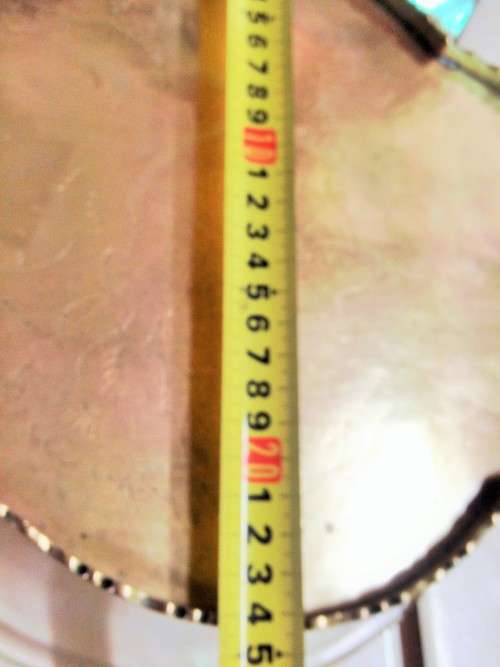 BRASS TRAYembossedseratedL355mmGREAT COUNTRY HomeDECOR*L@@Kat MY*BUY NOW*NO WAITINGnot includedGlas