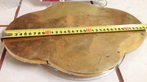 BRASS TRAYembossedseratedL355mmGREAT COUNTRY HomeDECOR*L@@Kat MY*BUY NOW*NO WAITINGnot includedGlas