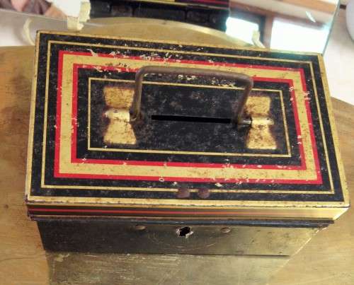 1 Cent S.A.COINS*1Money box CHAD VALLEY England 10015*GREAT HOME DECOR!L@@Kat MY*BUY NOW*NO WAITING!