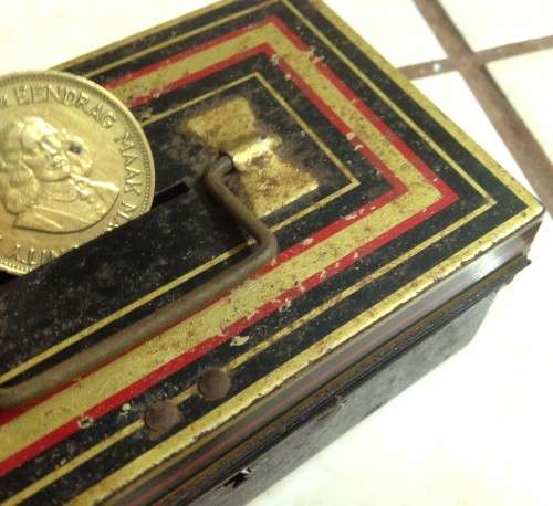 1 Cent S.A.COINS*1Money box CHAD VALLEY England 10015*GREAT HOME DECOR!L@@Kat MY*BUY NOW*NO WAITING!