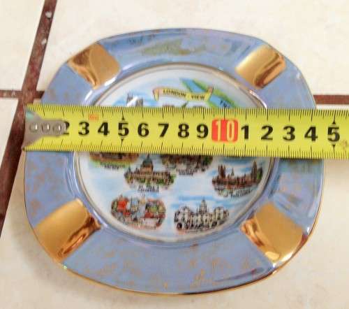 Ashtray - 1 Lustre Trinket holder or candle holder*Luster London 9views Tourist sites