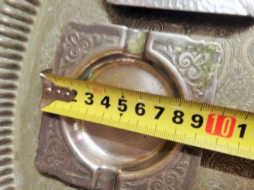 Ashtray metal -Enamel emblem - WAGON  CRESIT EUNDO LOOK At My BUY NOW LISTINGS NO WAITING