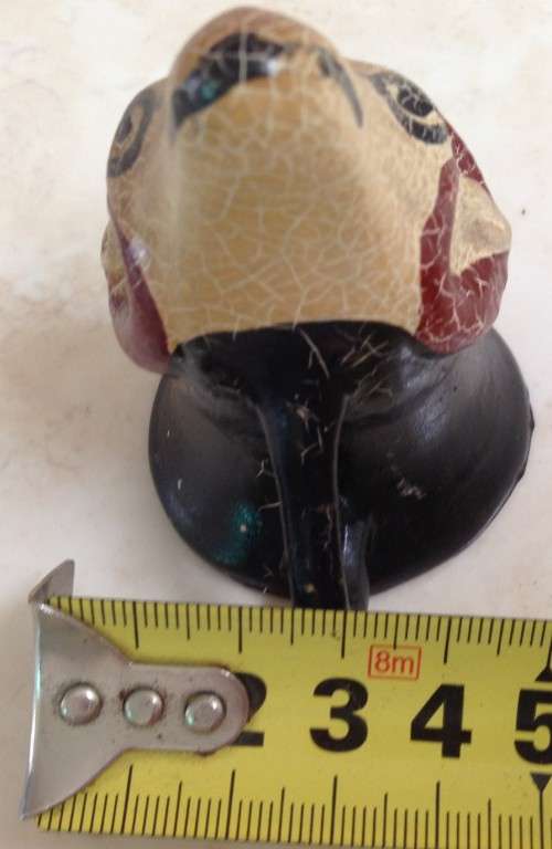 CANDLE SNUFFER- Greek RAKU pottery mythology DESIGN has ear  handle