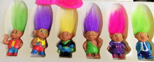 6 VINTAGE BABY TROLLS IN BOX* GREAT COUNTRY HOME DECOR!L@@KaTmy*BUY NOW items*NO WAITING