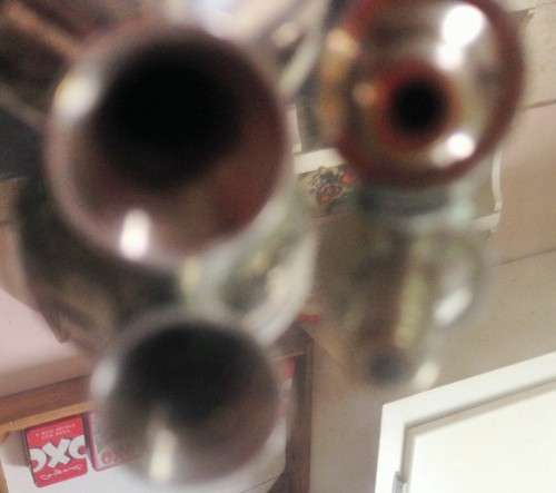 1*PERFUME FLASKshape SCREW IN STOPPER-hasRING TOP*EMPTY!GREAT COUNTRY HOME COLLECTIONS DECOR!!!