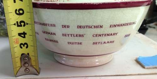 GERMAN SETTLERS CENTENARY 1858-1958DrostWareGRAHAMSTOWNpotteriesS.A1838-1938UniewinklediensPretoria.