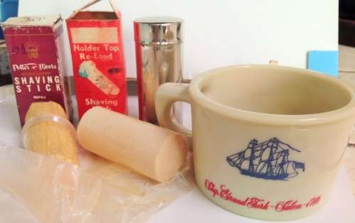 SHAVING MUG+2OldSoapShavingSticks+Container*GREAT COUNTRY HOME DECOR*L@@KatMy*BUY NOWitemsNO WAITING