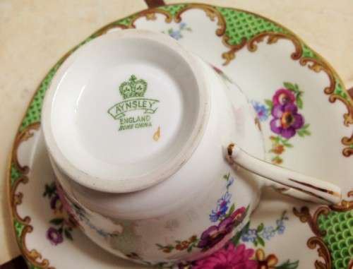 TrioANSLEY BONECHINA*1940Gilt/Scalloped/Scrolls*GREAT COUNTRY HOME DECOR*L@@KatMy*BUY NOW*NO WAITING