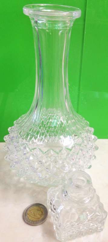 Decanter +stopper - Crystal d Arq  LOOK AT MY BUY NOW LISTINGS NO WAITING