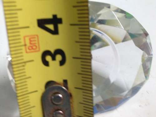 PAPER WEIGHT - Cut glass Crystal PYRAMID SHAPE LOOK At My BUY NOW LISTINGS NO WAITING