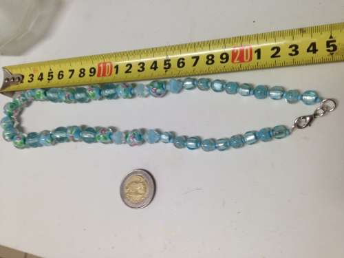 VINTAGE MURANO GLASS BEAD NECKLACE  *GREATCOUNTRY HOME DECOR*L@@KatMyBUYNOWitemsNOWAITING