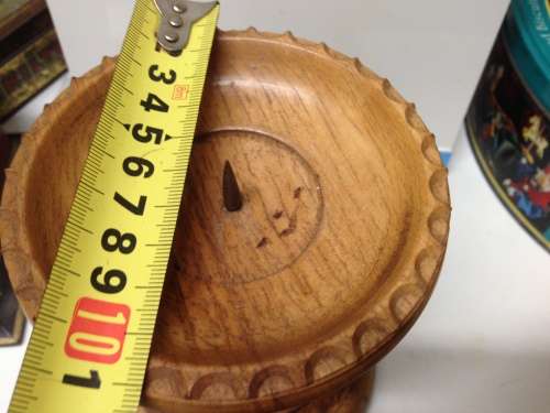 Large OAK CANDLE HOLDER beautiful TURNED LOOK at MY BUY NOW listings *NO WAITING*