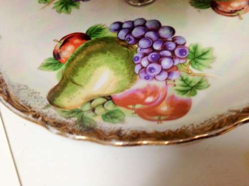 2 TIER CAKE stand GILT Trim+1 SNACK dish 2 DIV Look At All My BUY NOW Listings NO WAITING