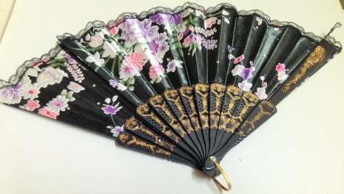 GUILLOCHE Hand MIRROR  Vanity dressing table decor bevelled +FAN