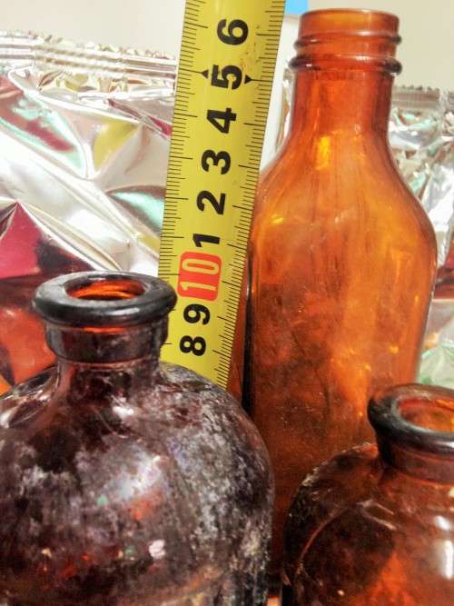 Dump dig Empty brown bottles empty 2 LYSOL-1other