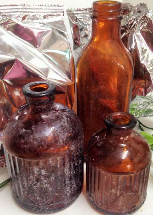 Dump dig Empty brown bottles empty 2 LYSOL-1other