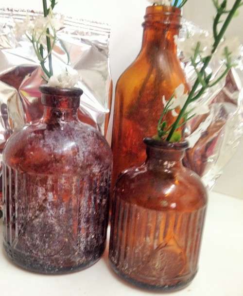 Dump dig Empty brown bottles empty 2 LYSOL-1other