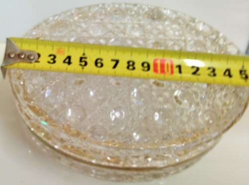 RARE-G.S.E.Ottone Garantito CRYSTAL HingedTRINKET BoxIataliaRefraction Super LuminousHigh resonance