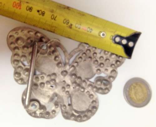 Bangle + Belt black crystal silver tone metal