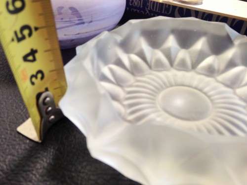 SATIN glass Ashtray CandleOrTrinket holder*Look at My BUY NOW*NO WAITING*