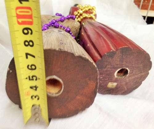 2 JEWELLERY DOLLS wood+Christmas Gold Purple BEADS shiny