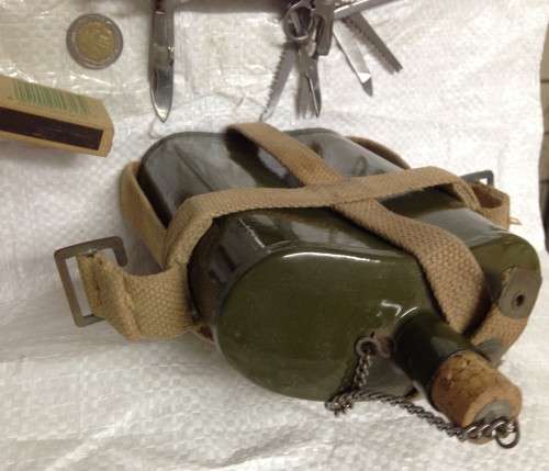 WW1 WATER BOTTLE+TOOLS KNIFE*AS IS IN SCAN*GREAT COUNTRY HOME DECOR*L@@KatMy*BUYNOW*NO WAITING