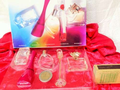 Perfume bottle - 5 miniature KENZO * Travel limited edition boxed  empty