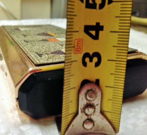 4 miniPERFUME BOTTLESempty+Brass Box not set LOOK At My BUY NOW LISTINGS NO WAITING