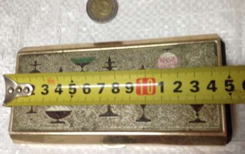 4 miniPERFUME BOTTLESempty+Brass Box not set LOOK At My BUY NOW LISTINGS NO WAITING